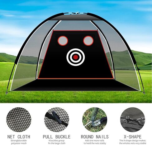 شبكة تقطيع الجولف للقيادة في الفناء الخلفي، شبكة ضرب الجولف مع قطعة قماش مستهدفة وحقيبة حمل in Kuwait