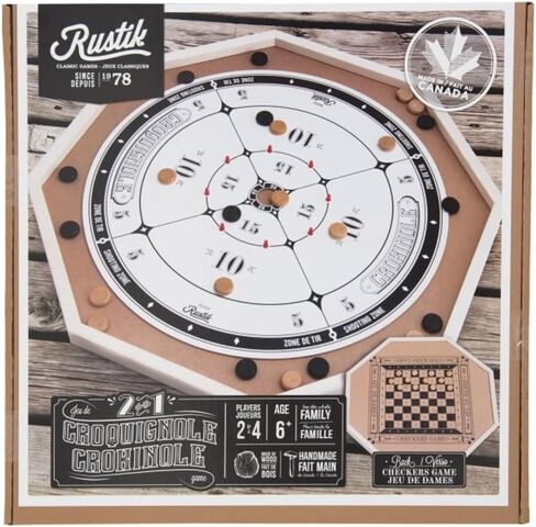 BJR000135 Crokinole De Luxe 2 Games in 1, Multicolor in Saudi Arabia