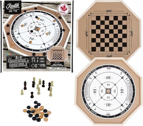 BJR000135 Crokinole De Luxe 2 Games in 1, Multicolor in Saudi Arabia