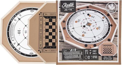 BJR000135 Crokinole De Luxe 2 Games in 1, Multicolor in Saudi Arabia