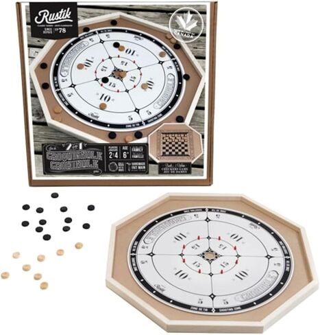 BJR000135 Crokinole De Luxe 2 Games in 1, Multicolor in Saudi Arabia