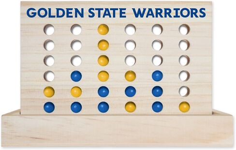 Rico Industries NBA Wooden 4 in a Row Board Game Line up 4 Game Travel Board Games for Kids and Adults in Saudi Arabia