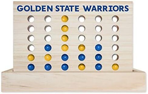 Rico Industries NBA Wooden 4 in a Row Board Game Line up 4 Game Travel Board Games for Kids and Adults in Saudi Arabia