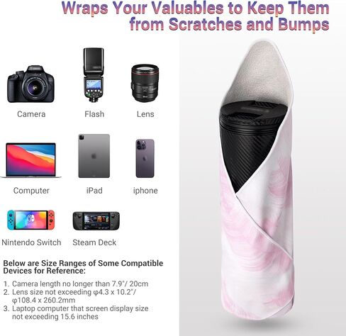 JJC 19.7 Inch Folding Protective Wrap Wrapper, Self-Stick Storage Travel Pouch for iPad Laptop Switch Microphone Flash Drone Action Camera Hard Disk Telescope Recorder & More Electronic Accessories in Kuwait