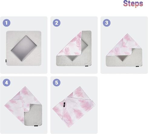 JJC 19.7 Inch Folding Protective Wrap Wrapper, Self-Stick Storage Travel Pouch for iPad Laptop Switch Microphone Flash Drone Action Camera Hard Disk Telescope Recorder & More Electronic Accessories in Kuwait