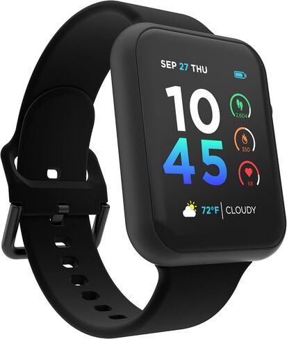ساعة ذكية iTouch Air 4 - متتبع اللياقة البدنية، مراقب معدل ضربات القلب، وجه ساعة قابل للتخصيص - متتبع النشاط والسعرات الحرارية - أكثر من 100 وضع رياضي - اتصال بلوتوث in Kuwait
