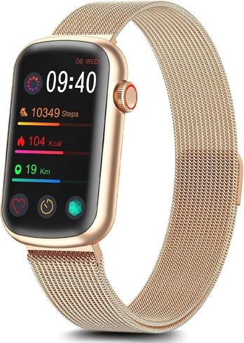 MorePro Fitness Tracker, Heart Rate Monitor Blood Pressure Activity Tracker with Blood Oxygen, IP68 Wateproof Sleep Tracker Sport Bracelet Pedometer Step Calories Smartwatch Women in Saudi Arabia