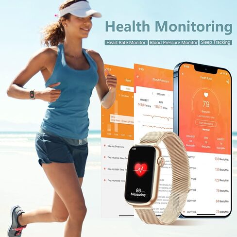 MorePro Fitness Tracker, Heart Rate Monitor Blood Pressure Activity Tracker with Blood Oxygen, IP68 Wateproof Sleep Tracker Sport Bracelet Pedometer Step Calories Smartwatch Women in Saudi Arabia