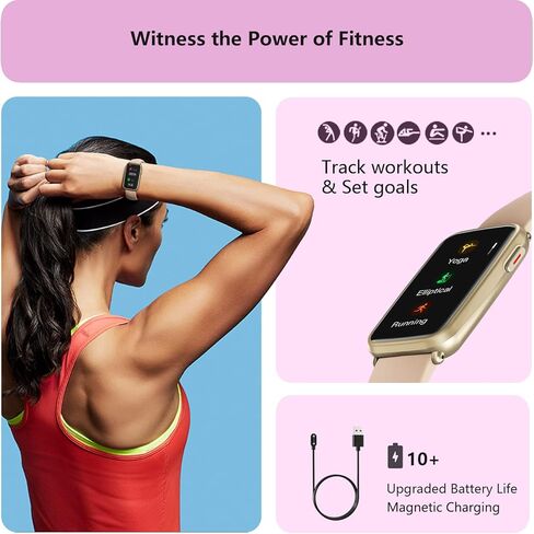 MorePro Fitness Tracker, Heart Rate Monitor Blood Pressure Activity Tracker with Blood Oxygen, IP68 Wateproof Sleep Tracker Sport Bracelet Pedometer Step Calories Smartwatch Women in Kuwait