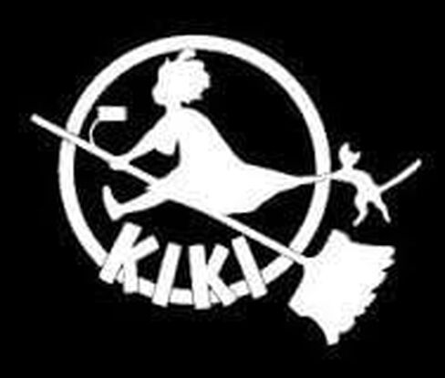 Kiki's Delivery Service White Ki ki Logo Sticker Decal Anime White Car Window Wall Notebook Laptop Sticker Decal in Saudi Arabia