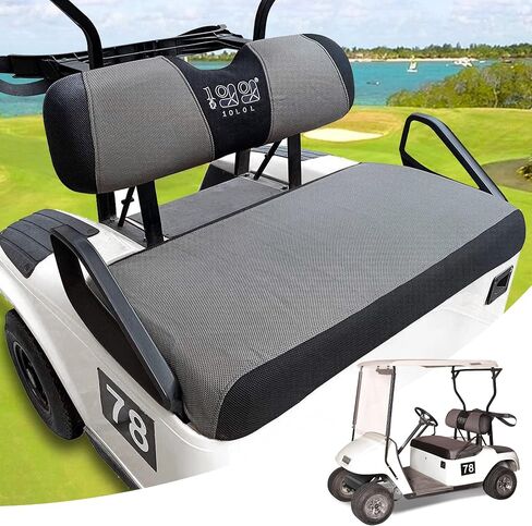Universal Golf Cart Seat Covers Dress UP Older Golf Cart Durable Breathable Material Fit Like a Glove for EZGO TXT RXV Club Car DS, Easy to Install in Saudi Arabia