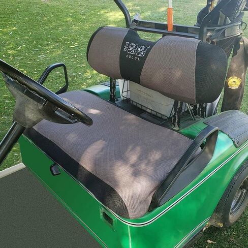 Universal Golf Cart Seat Covers Dress UP Older Golf Cart Durable Breathable Material Fit Like a Glove for EZGO TXT RXV Club Car DS, Easy to Install in Saudi Arabia