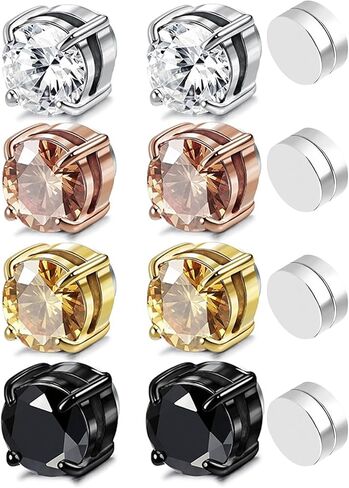 أقراط مغناطيسية للنساء، أقراط التصريف اللمفاوي للنساء لفقدان الوزن، أقراط مسمار مغناطيسية غير خارقة in Kuwait