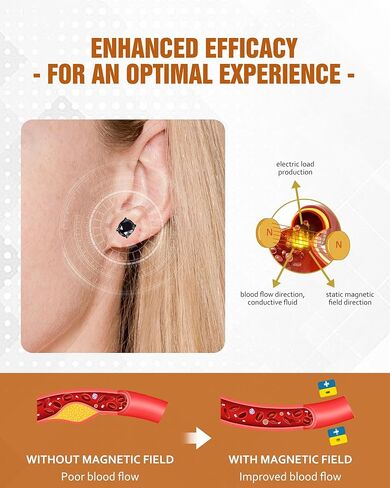 أقراط مغناطيسية للنساء، أقراط التصريف اللمفاوي للنساء لفقدان الوزن، أقراط مسمار مغناطيسية غير خارقة in Kuwait