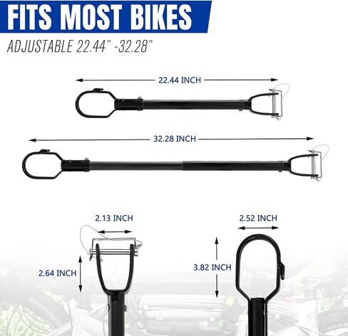 BUNKER INDUST Bike Bar Adapter Bicycle Top Tube Cross Bar Rack Adjustable Bike Frame for Y-Frame Children Ladies Mountain Road Bikes in Saudi Arabia