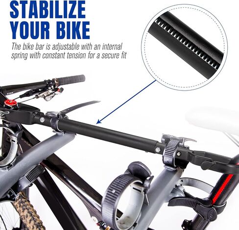BUNKER INDUST Bike Bar Adapter Bicycle Top Tube Cross Bar Rack Adjustable Bike Frame for Y-Frame Children Ladies Mountain Road Bikes in Saudi Arabia
