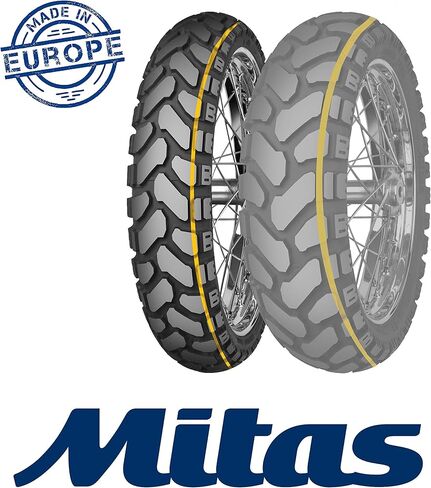 إطار رياضي مزدوج للدراجة النارية Mitas Enduro Trail+ E-07+ Dakar 120/70B19 60T in Kuwait