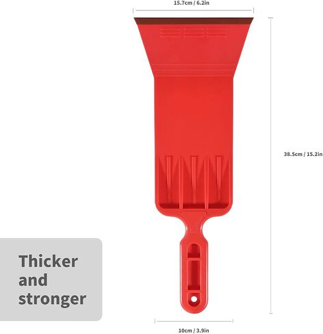NEWISHTOOL Window Tint Tools Red Automotive Bulldozer Squeegee with PTFE Tape and Detachable 38cm Long Metal Handle, Tint Squeegee for Windshield & Rear Glass Cleaning Water Removal/Film Installing in Saudi Arabia