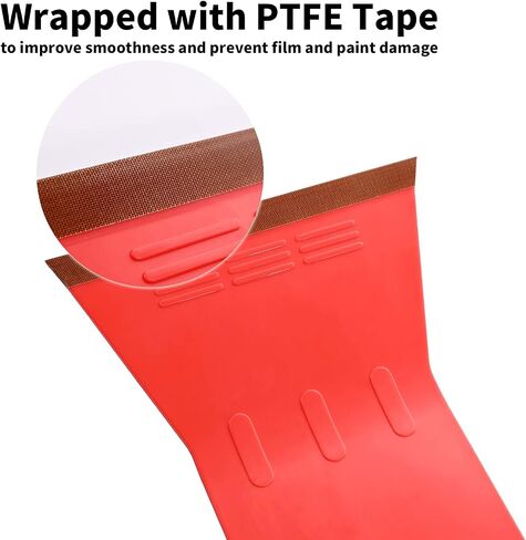NEWISHTOOL Window Tint Tools Red Automotive Bulldozer Squeegee with PTFE Tape and Detachable 38cm Long Metal Handle, Tint Squeegee for Windshield & Rear Glass Cleaning Water Removal/Film Installing in Saudi Arabia