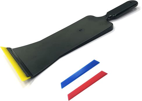 Long Handle Bulldozer Squeegee for Front & Back Rear Window Film,New Type Auto Flat Glass Tint Professional Tool Bevel Blade Replaceable Car Window Tint Tools Windshield Squeegee in Saudi Arabia