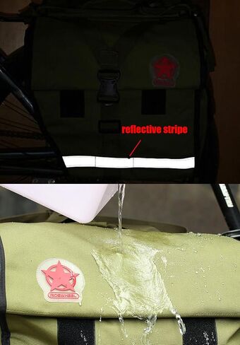 حقيبة دراجة ArcEnCiel، سلال دراجات مقاومة للماء ذات سعة كبيرة، حقيبة حامل للمقعد الخلفي - غطاء للمطر متضمن in Kuwait