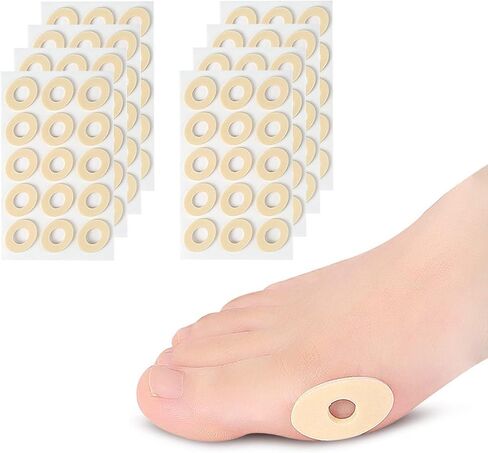 75 قطعة من وسائد مسامير القدم لأسفل القدم، وسائد الذرة لأصابع القدم والقدمين، وسائد مسامير القدم اللاصقة الإسفنجية، وسائد وسائد مسامير القدم من لباد الذرة، للعناية بالقدم لتخفيف الألم in Kuwait