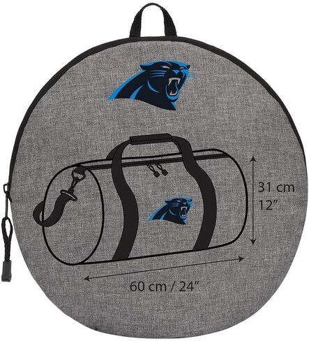 Officially Licensed NFL "Wingman" Duffel Bag, Gray, 24" x 12" x 12" in Saudi Arabia