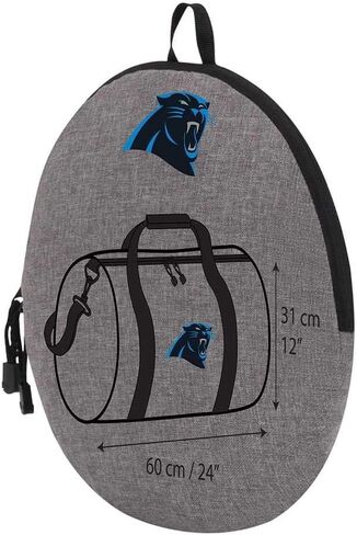 Officially Licensed NFL "Wingman" Duffel Bag, Gray, 24" x 12" x 12" in Saudi Arabia