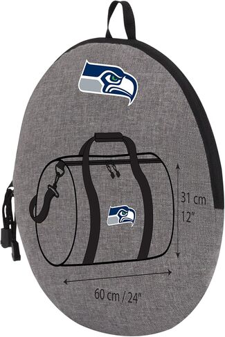 Officially Licensed NFL "Wingman" Duffel Bag, Gray, 24" x 12" x 12" in Saudi Arabia