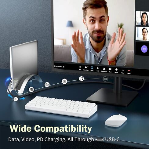 USB C Thunderbolt 4 Cable Short 40Gbps, USB4 Braided Cable 100W, 8K 60Hz Video, TB4 Cable Compatible with Thunderbolt 4/3 USB4/3, Type C, for iPhone 15 Pro/Max, MacBook Pro SSD eGPU, 1ft in Saudi Arabia
