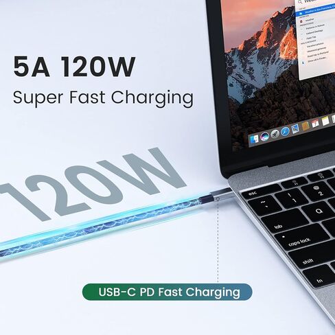 كابل NAMCIM Thunderbolt 4، معتمد من Thunderbolt، 1.0 متر (3.28 قدم)، نقل بيانات 40 جيجابايت/ثانية، شحن طاقة 120 واط، متوافق مع أجهزة Thunderbolt 4، Thunderbolt 3، USB-C، وUSB4، أسود in Kuwait