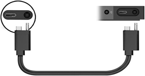 كابل كومبو TB3 Dock، سلك كابل Thunderbolt3 لـ G2 Dock G2 3TR38AA كابل قفص الاتهام متوافق مع 3XB96UT 3Xb96aa in Kuwait