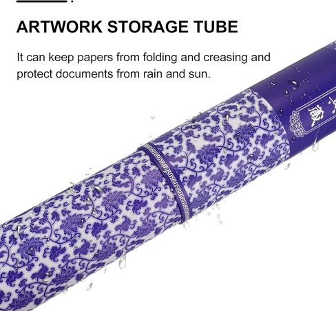 أنبوب ملصق تلسكوبي من EXCEART، أنابيب بريدية ورقية مع أنبوب ملصق للأغطية مع أنبوب رسم أنبوبي للحزام in Saudi Arabia