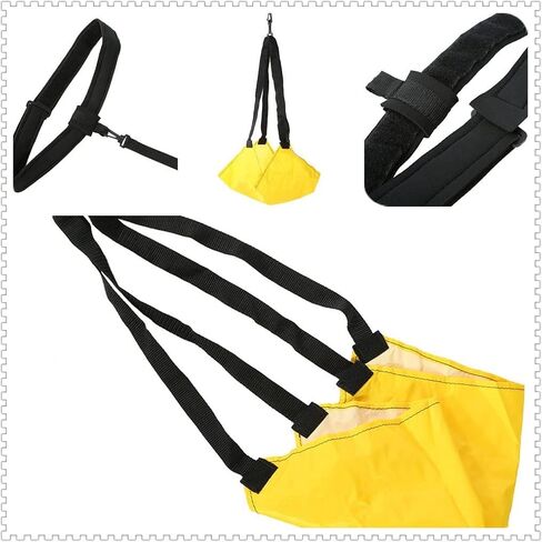 Swim Parachute Swim Resistance Belt Strength Training Exerciser with Drag Parachute and Elastic Tether Swim Training Exerciser Belts for Stationary Resistance Training Endless Pool Adult Belt Swim in Saudi Arabia