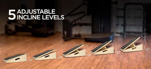 نقالة الساق المائلة - لوح مائل قابل للتعديل لنقالة العرقوب، لوح تمدد الساق غير قابل للانزلاق يتضمن كرة تدليك شائكة لصحة القدم وأنبوب مقاومة التمدد لالتهاب اللفافة الأخمصية in Kuwait