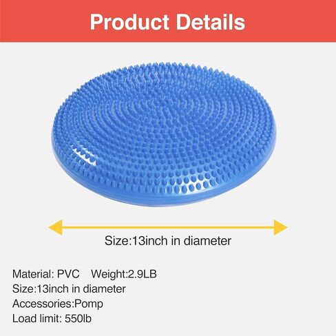 Balance disk with an air pump Exercise disk for Stability Workout 2 PCS. Wobble Balance board. in Saudi Arabia