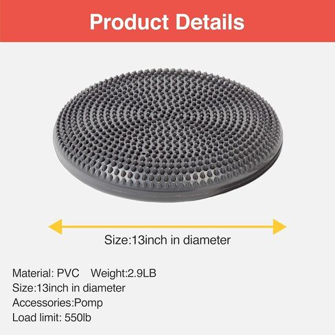 Balance disk with an air pump Exercise disk for Stability Workout 2 PCS. Wobble Balance board. in Saudi Arabia