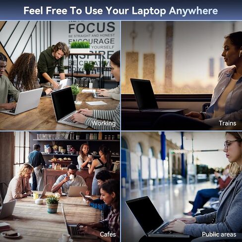 شاشة الخصوصية MacBook Pro 13 بوصة (2012-2015)، فلتر خصوصية مغناطيسي قابل للإزالة ومضاد للوهج مع غطاء كاميرا، واقي شاشة كمبيوتر محمول أسود مضاد للتجسس لجهاز Mac 13In (A1278، A1425، A1502) in Kuwait