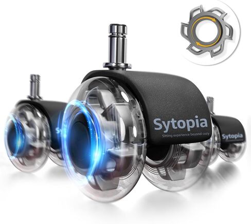 عجلات كراسي مكتب شديدة التحمل للأرضيات الصلبة والسجاد، تحل محل عجلات كراسي المكتب المطاطية لجميع أرضيات السجاد، ملحقات عالمية لعجلات كراسي المكتب وعجلات الألعاب - مجموعة من 5 in Kuwait