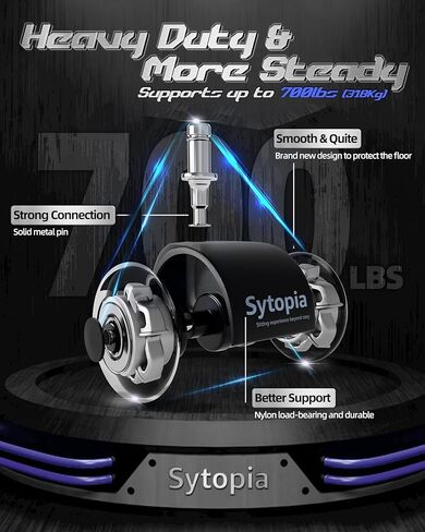 عجلات كراسي مكتب شديدة التحمل للأرضيات الصلبة والسجاد، تحل محل عجلات كراسي المكتب المطاطية لجميع أرضيات السجاد، ملحقات عالمية لعجلات كراسي المكتب وعجلات الألعاب - مجموعة من 5 in Kuwait