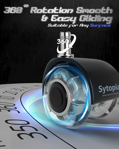 عجلات كراسي مكتب شديدة التحمل للأرضيات الصلبة والسجاد، تحل محل عجلات كراسي المكتب المطاطية لجميع أرضيات السجاد، ملحقات عالمية لعجلات كراسي المكتب وعجلات الألعاب - مجموعة من 5 in Kuwait