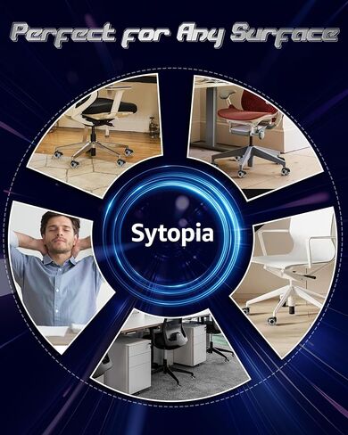 عجلات كراسي مكتب شديدة التحمل للأرضيات الصلبة والسجاد، تحل محل عجلات كراسي المكتب المطاطية لجميع أرضيات السجاد، ملحقات عالمية لعجلات كراسي المكتب وعجلات الألعاب - مجموعة من 5 in Kuwait