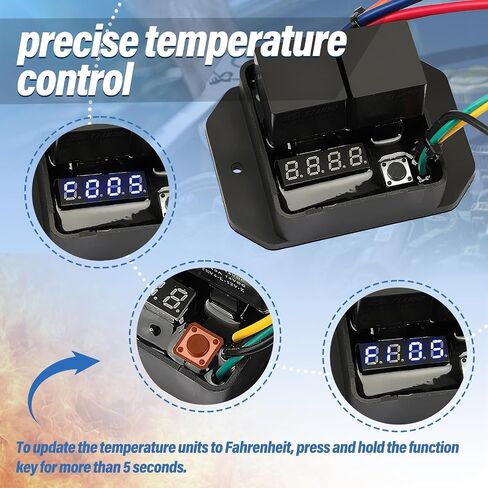 0444 Digital Radiator Fans Controller Swith kit 12V and 24V, Replace OE Number: 0444,DC-0444, DC0444 in Saudi Arabia