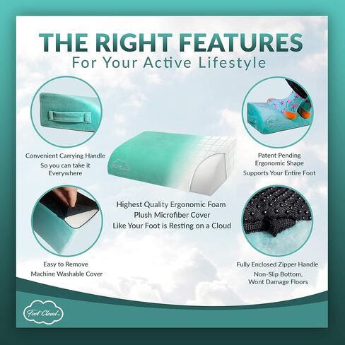 Foot Cloud Ergonomic Foam Foot Rest. The Amazing Ergonomic Foam Desk Foot Rest, Office Foot Rest, Under Desk Foot Rest - Like Your Feet are Floating on a Cloud! in Kuwait