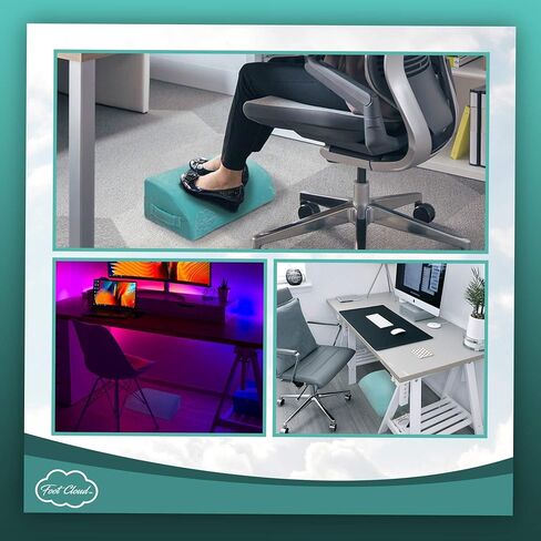 Foot Cloud Ergonomic Foam Foot Rest. The Amazing Ergonomic Foam Desk Foot Rest, Office Foot Rest, Under Desk Foot Rest - Like Your Feet are Floating on a Cloud! in Kuwait