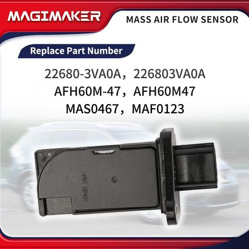 22680-3VA0A مقياس مستشعر تدفق الهواء الشامل متوافق مع Nissan Altima Rogue Maxima Murano Pathfinder Quest، متوافق مع أجهزة استشعار Infiniti QX60 2014-2019 MAF تحل محل AFH60M-47 226803VA0A in Kuwait