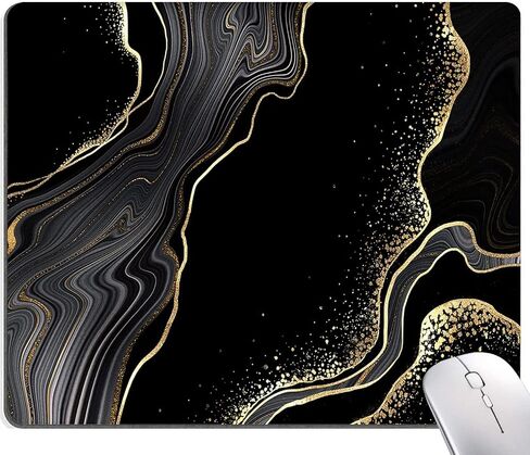 Computer Mouse Pads with Tropical Leaves Design, Square Waterproof Non-Slip Rubber Base Mouse Mat for Office Laptop in Saudi Arabia