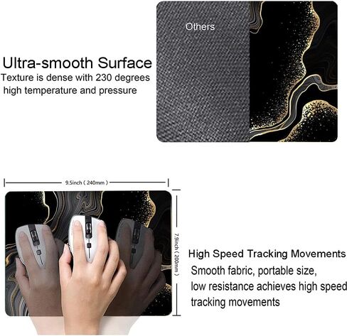 Computer Mouse Pads with Tropical Leaves Design, Square Waterproof Non-Slip Rubber Base Mouse Mat for Office Laptop in Saudi Arabia