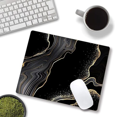 Computer Mouse Pads with Tropical Leaves Design, Square Waterproof Non-Slip Rubber Base Mouse Mat for Office Laptop in Saudi Arabia