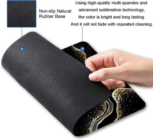Computer Mouse Pads with Tropical Leaves Design, Square Waterproof Non-Slip Rubber Base Mouse Mat for Office Laptop in Saudi Arabia